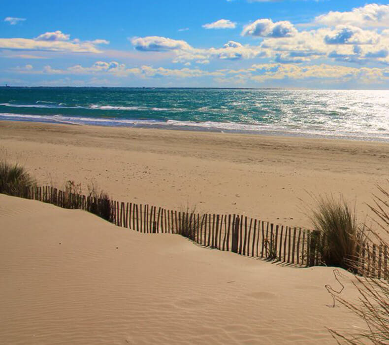 Stranden van de kust in Palavas-les-Flots