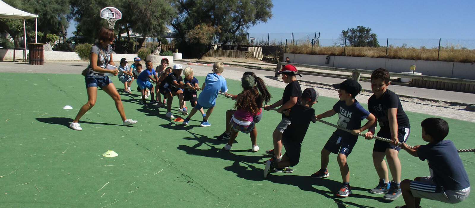 Kid's club at the Camarguais campsite near Palavas