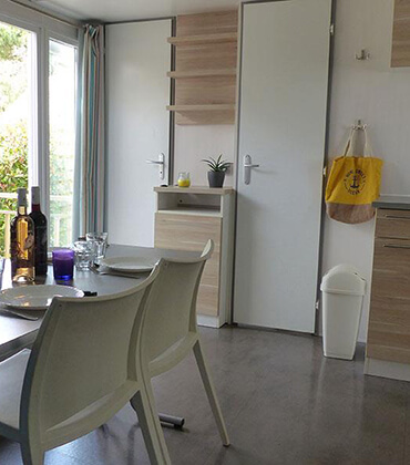 Bandido comfort mobile home rental with air conditioning located in Montpellier