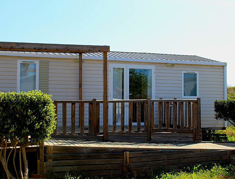 Mobile home rental near Montpellier, Camarguais campsite near Palavas : Encierro with disabled access model for 4/6 people