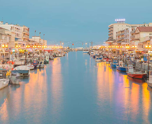 De haven van Palavas-les-Flots