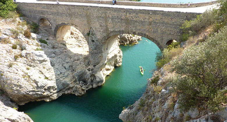 The devil's bridge of Saint-Guilhem-le-Désert